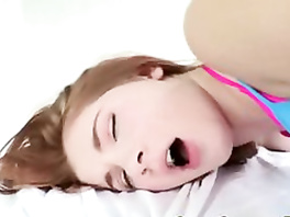 Girl faints taking the long cock up her pussy