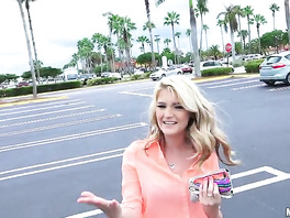 Funny blonde turns out to be a real porn amateur