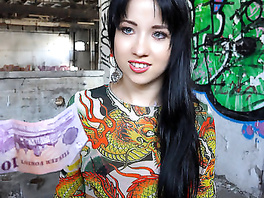 Sexually addicted guy is asking cute chick to show her boobs