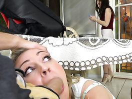 The guy got pleased with unforgetable blowjob from two chicks at once