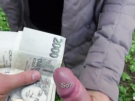 Pretty nice chick takes the money and fucks like last whore in the world