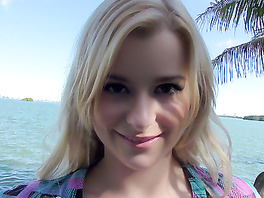 The guy is making POV homemade sex video with his girlfriend