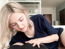 Young Busty Teen tries a Big Cock inside her Tight Pussy