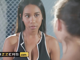 Young fighter bitches Abella Danger and Jenna Foxx are having lesbian sex on the ring