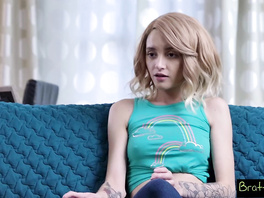 Dude has to suck on his stepsister's boobies