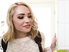 Teen selling her pink little pussy for a discount