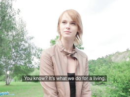 Tunnel based fucking session with a slutty redhead