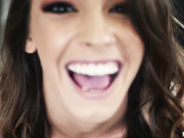 Delightful sexy brunette girl Charity Crawford loved sucking stepbrother's big dick