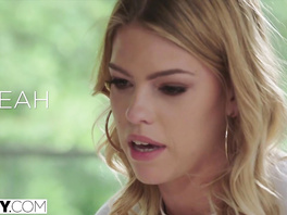 Exciting sexy shaped blonde girl is doing tight deepthroat blowjob and enjoying anal fuck