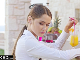 Insatiable guest Ginebra seduces hotel bartender